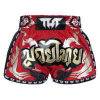 TUFF - Red Yantra Retro Muay Thai Shorts